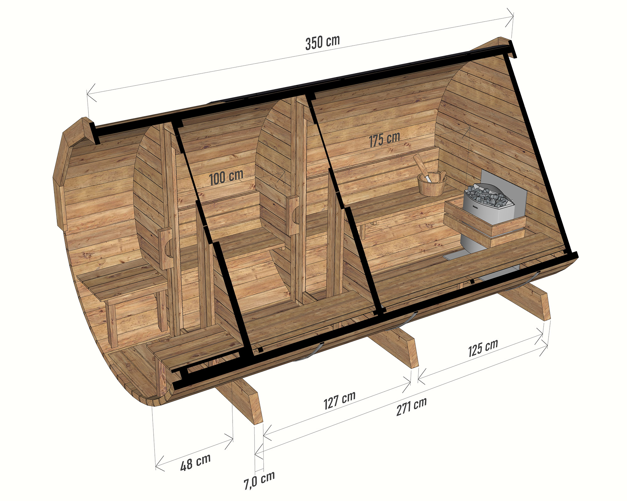 sauna-ogrodowa-beczka-3,5m-z-balkonem-i-przedsionkiem---przekroj