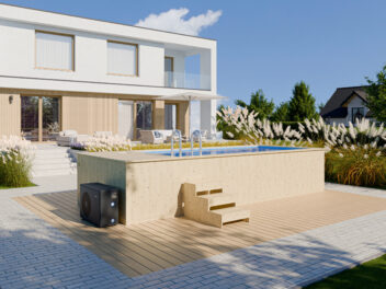 Basen Drewniany z wkładem polipropylenowym 580cm x 240cm