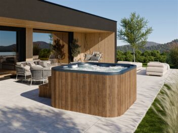 Jacuzzi Ogrodowe QUAVO 200cm x 200cm z Panelem Sterowania