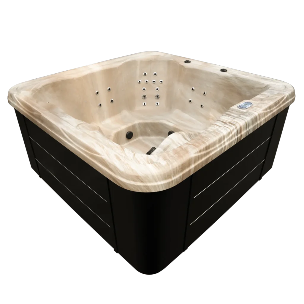 Wanna SPA 220×220 brązowa kompozyt