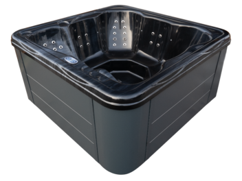 Wanna SPA 220x220 czarna kompozyt - AURA