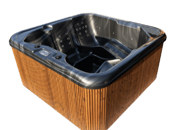 Wanna - ciemny marmur + lamele