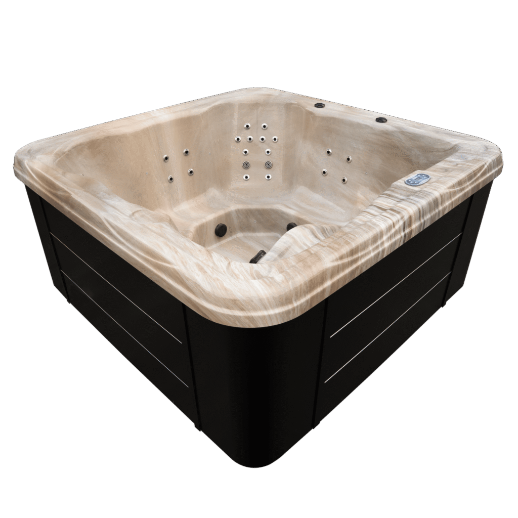 Wanna - jasny marmur + brązowa obudowa Wanna - jasny marmur + brązowa obudowa