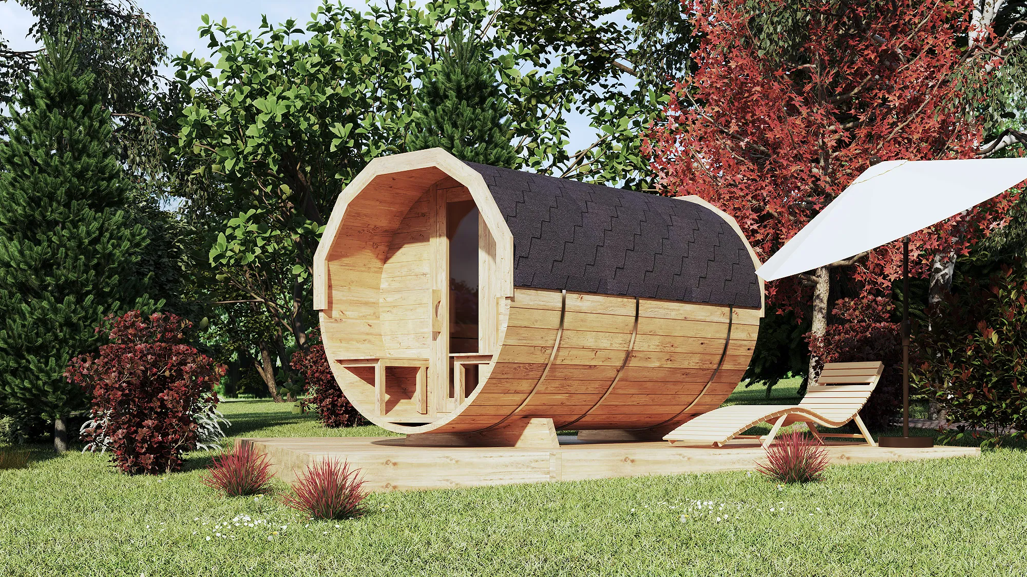 Jesień w saunie – Domki Sauny